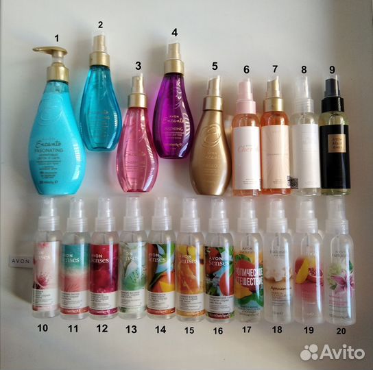 Avon спреи, лосьон для тела