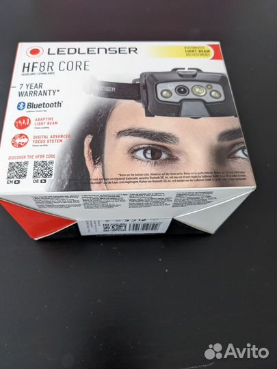 Фонарь налобный LED Lenser HF8R Core (Германия)