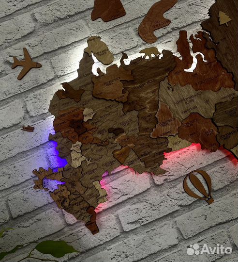 Ката России с подсветкой