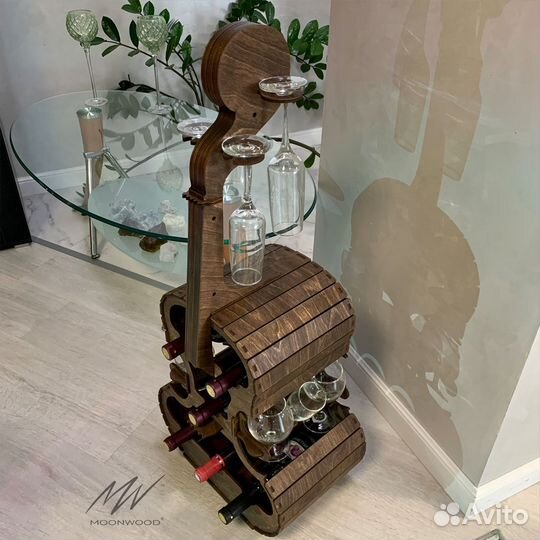 Мини-бар виолончель / скрипка из дерева 