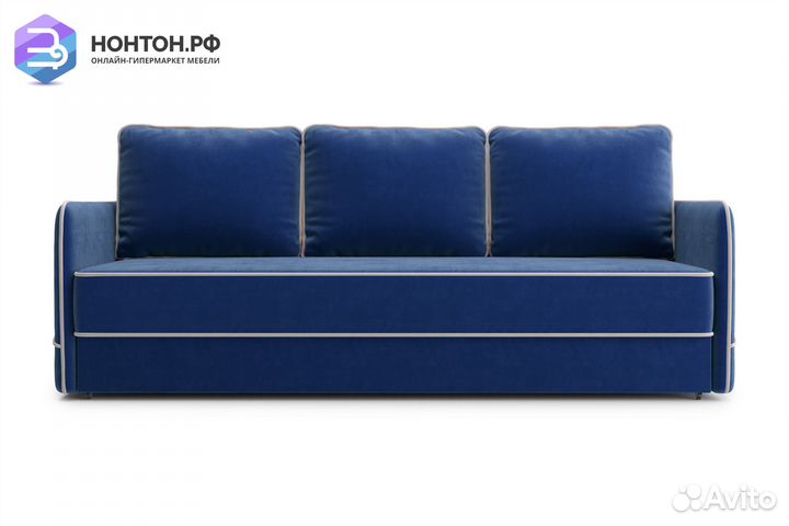 Диван еврокнижка Энерджи 3-х местный темно-синий