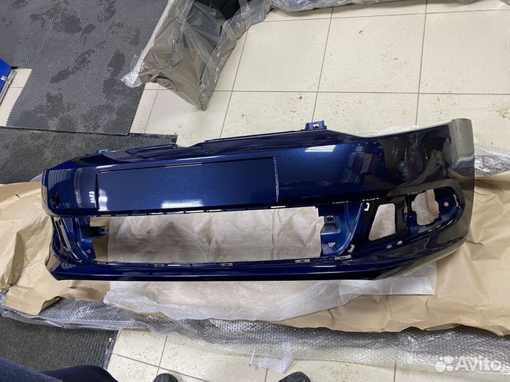 Бампер перед Поло 12-14 цвет 2Т