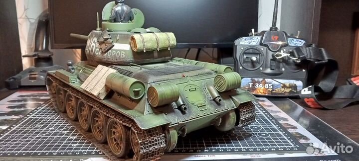 Радиоуправляемый Т-34-85 в масштабе 1/16 от «taige