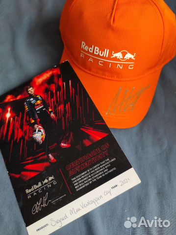 Кепка Red bull Racing с автографом Макса