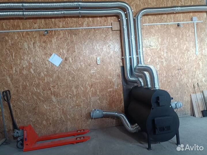 Печь на дровах