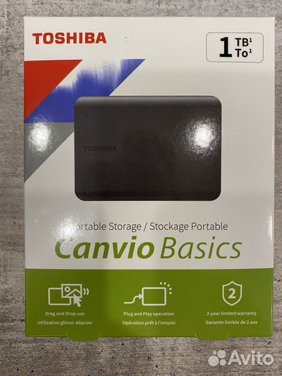 Внешний жесткий диск 2тб и 1 тб Toshiba