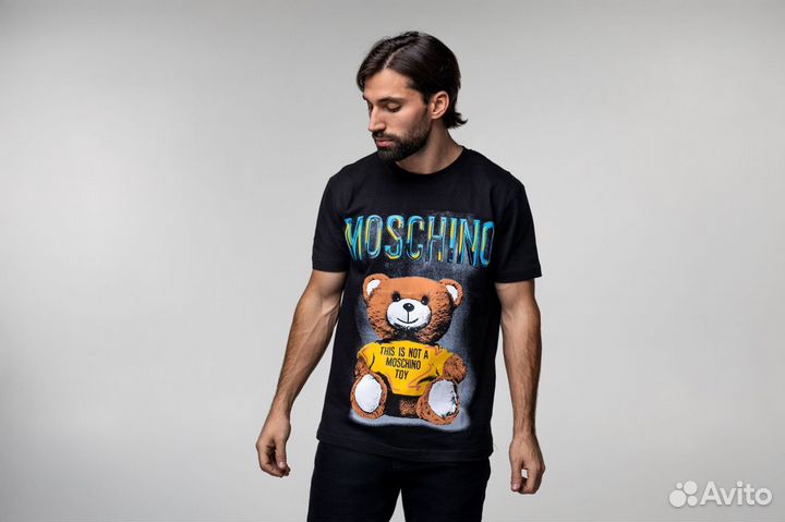 Футболка Moschino цвет чёрный 56 (XXL)