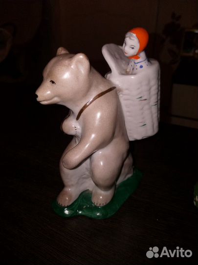 Статуэтка Маша и Медведь.Сысерть.ссср