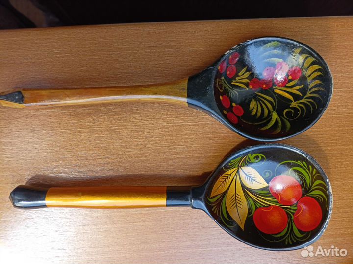 Ложки сувенирные хохлома