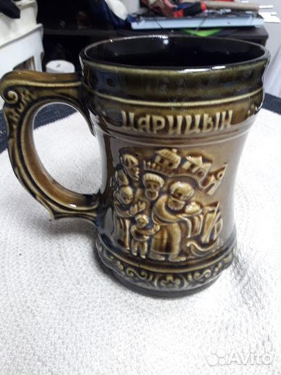 Сувенирная пивная керамическая кружка (1.5 л)
