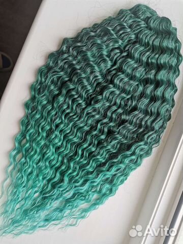 Афролоконы в роскошном зелёном цвете