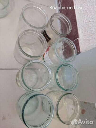 Банки стеклянные разного объема от 0,25 до 3 литра