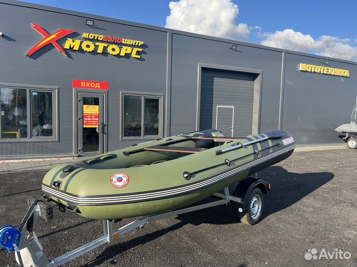 Лодка mishimo river JET 410 под водомет green