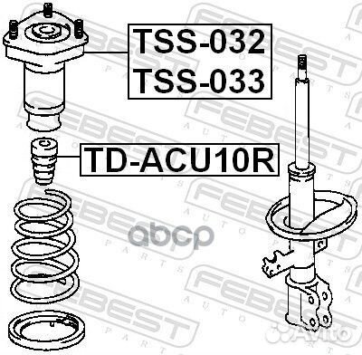 Опора заднего левого амортизатора TSS-033 Febest