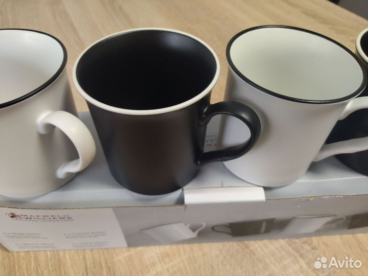 Набор кружек 4 шт фарфор
