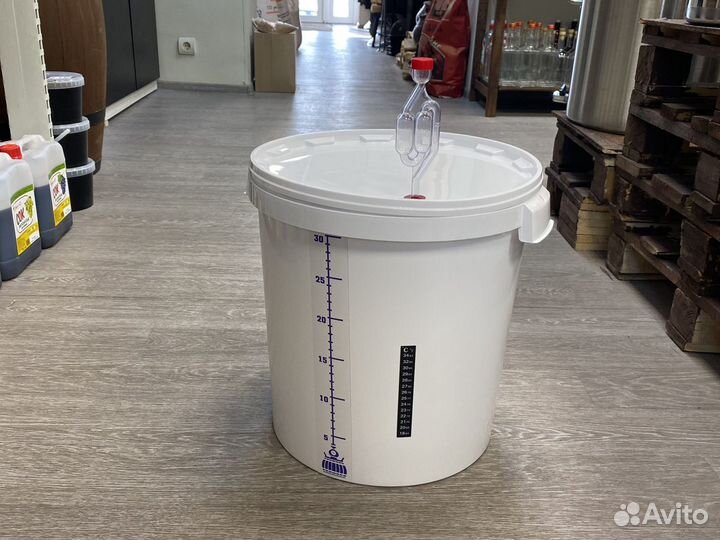 Емкость, бак для брожения 32 литра в сборе