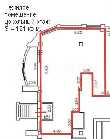 Свободного назначения, 121 м²