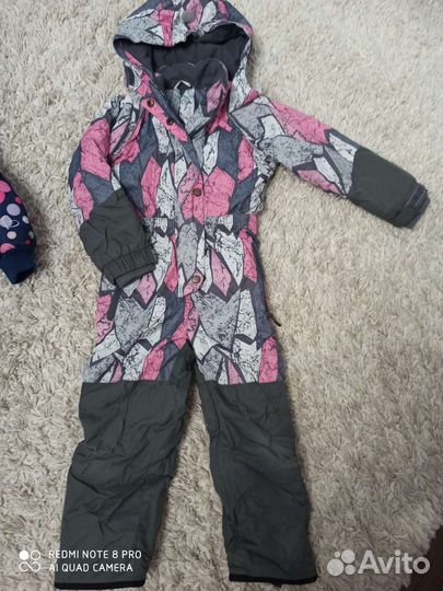 Зимний комбинезон для девочки 98 104