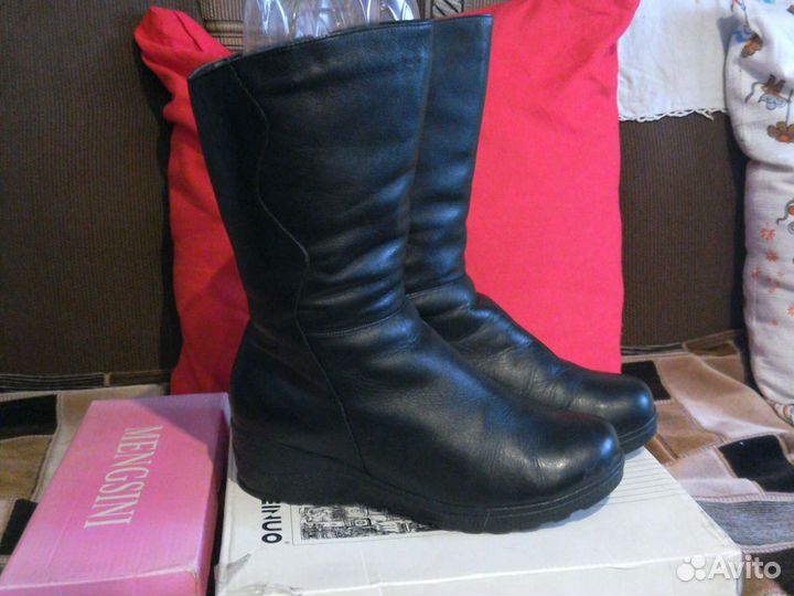 Сапоги кожа-38 и 39.Ботфорты 37 - Нат