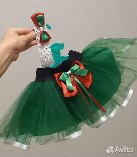 Юбка пачка для девочки, пушистая+ Повязка