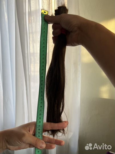 Волосы детские 35 см срез