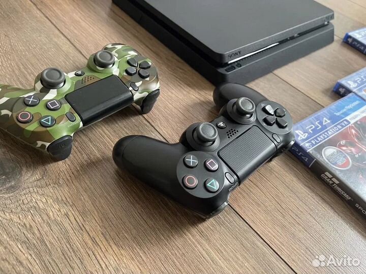 Sony playstation 4 slim 1 tb с играми