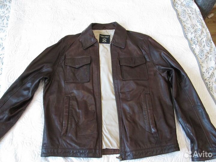 Кожаная куртка мужская