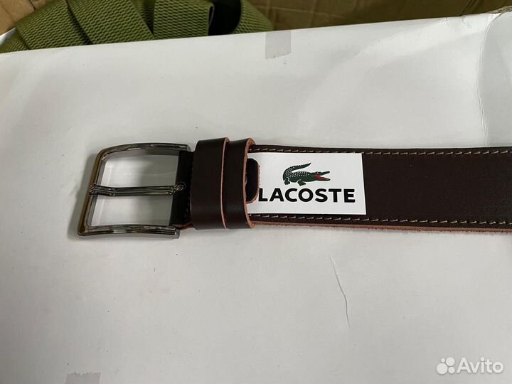 Ремень мужской натуральная кожа lacoste