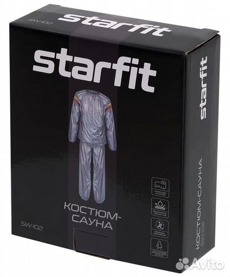 Костюм-сауна Starfit SW-102, серый