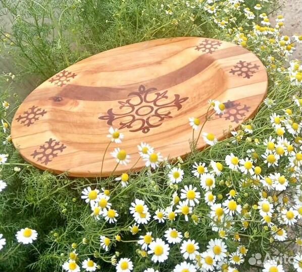 Деревянное блюдо ас-табак для бешбармака