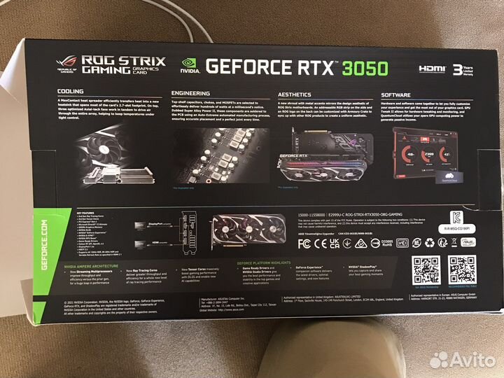 Asus rog strix rtx 3050 oc edition 8 gb