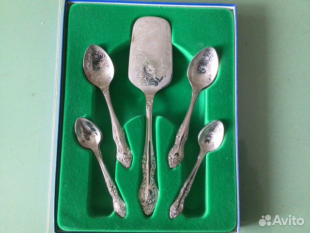 Набор чайно-кофейных ложек с лопаткай