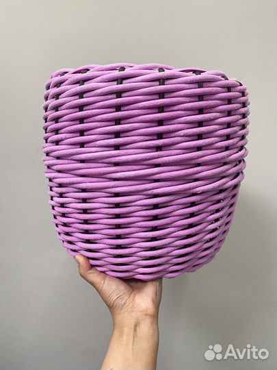 Кашпо из ротанга