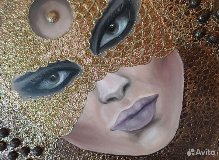 Картина интерьерная, 70*90 см. «Восточная девушка»