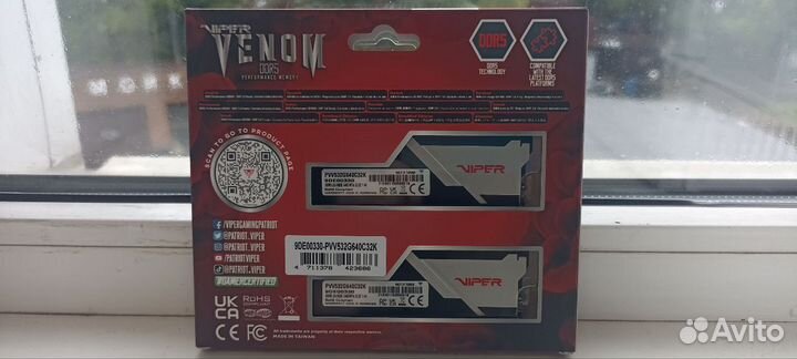 6400MHz Patriot Viper Venom (2x16Gb KIT)