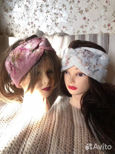 Повязка на голову валяная из мериноса