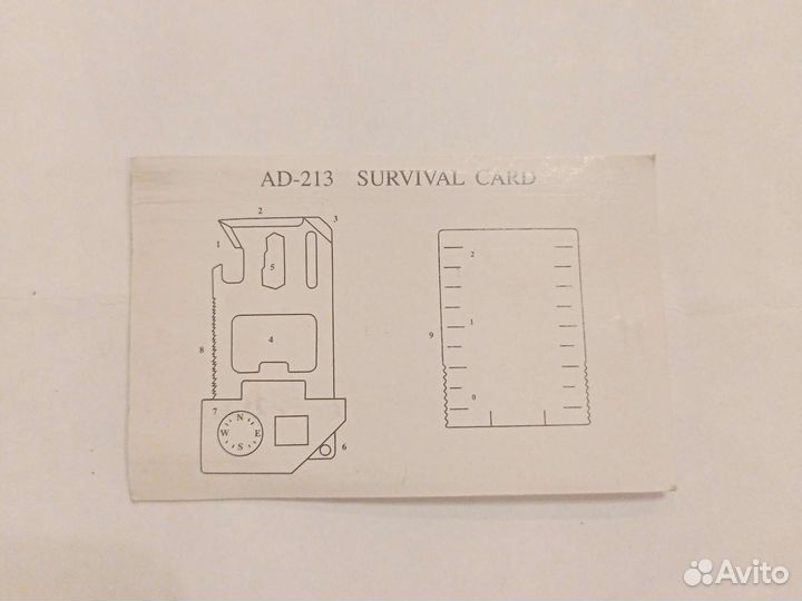 Мультитул- карта, 9 в 1