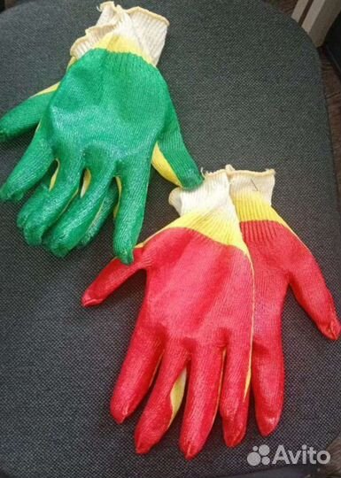 Перчатки 1-й и 2-й латексный облив