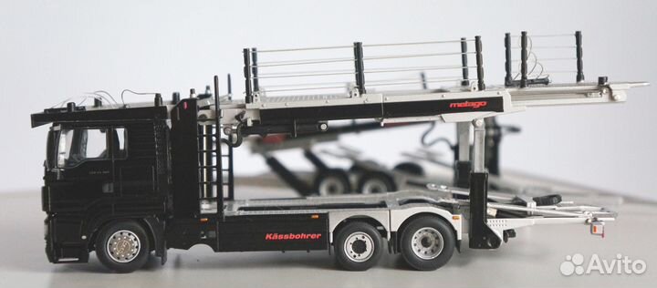 1/50 автовоз MAN прицеп WSI редкий грузовик
