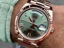 Часы Rolex Day-Date Rose Gold Green Olive новые