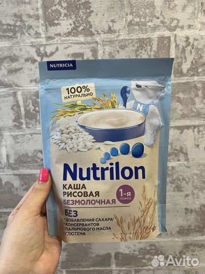 Детская каша рисовая безмолочная Нутрилон