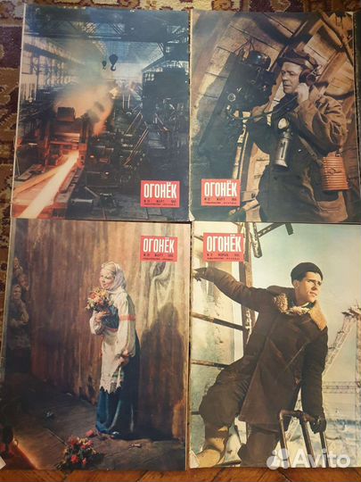 Журналы огонёк 1955 год, коллекционное состояние