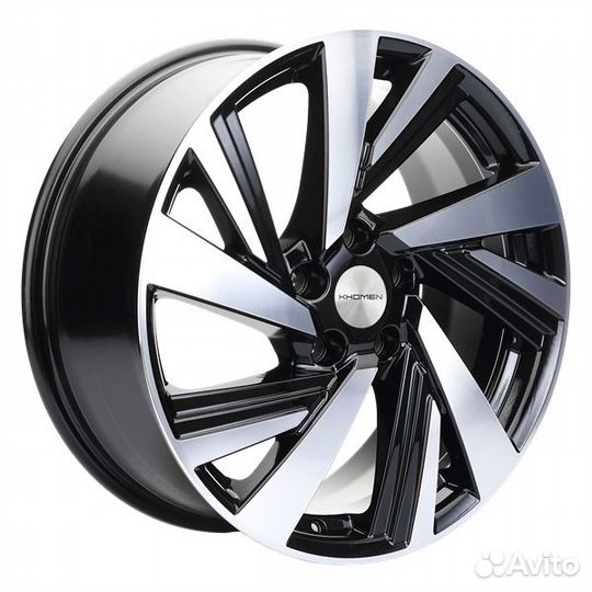 Khomen 1801 : 7.5x18 5*114.3 Et:39 Dia:60.1 Black-FP
