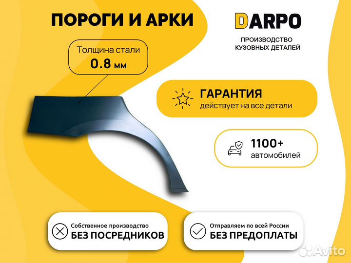 Ремонтные пороги и ремонтные арки от производителя