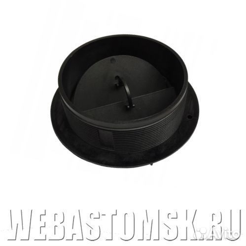 Дефлектор 90мм, закрывающийся, черный пластик