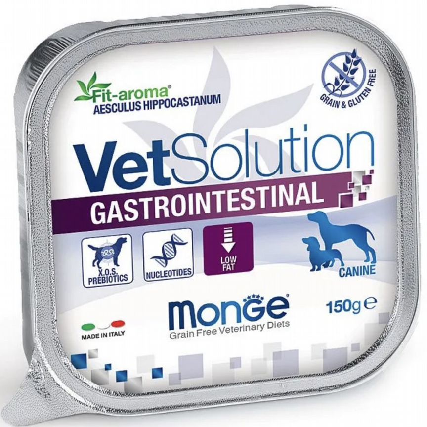 Корм Monge vetsolutiondog wet gastro int