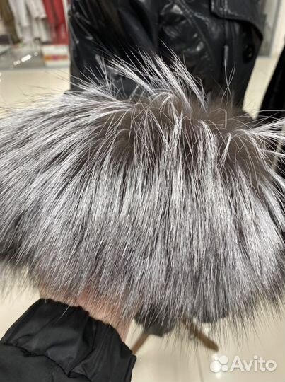 Зимний пуховик-пальто