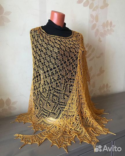 Шаль шелковая