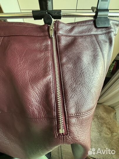 Кожаная юбка