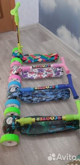 Самокаты детские трехколесные новые